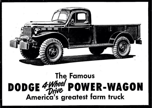 Dodge advertisement: America's greatest farm truck